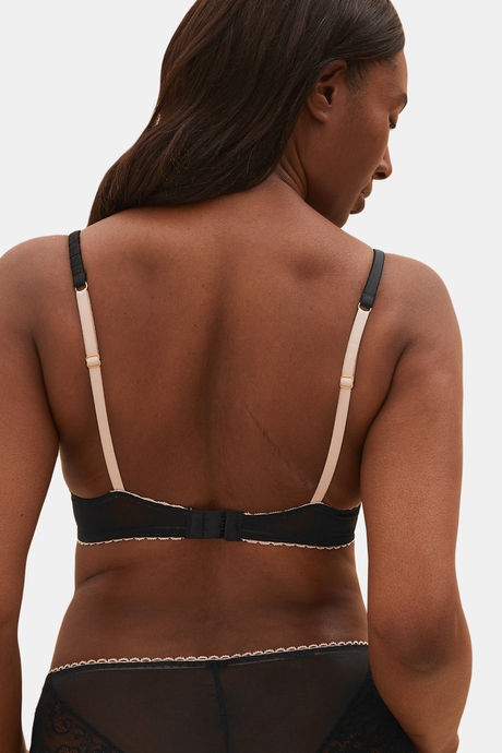 Marks & Spencer Padded Wired Full Coverage Lace Bra - Black — image 2
