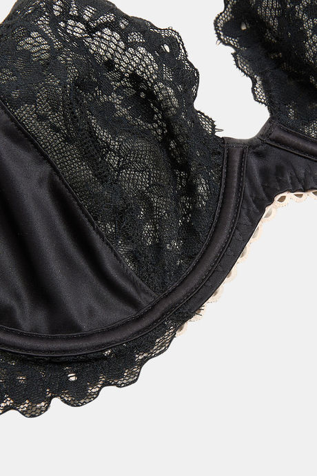 Marks & Spencer Padded Wired Full Coverage Lace Bra - Black — image 7
