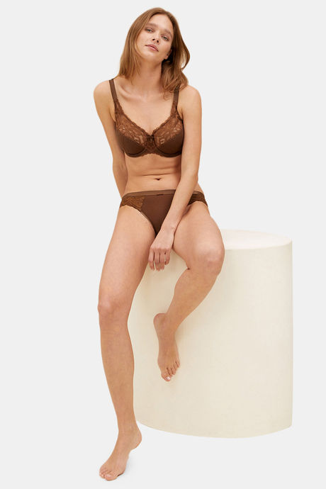 Marks & Spencer Lightly Lined Wired Full Coverage Lace Bra - Topaz — image 4
