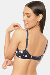 Marks & Spencer Padded Non Wired Full Coverage T-Shirt Bra - Navy — thumbnail 3
