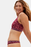 Marks & Spencer Lightly Lined Non-Wired Full Coverage Cami Bra - Dark Raspberry  — thumbnail 2