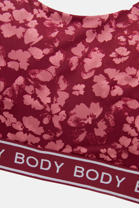 Marks & Spencer Lightly Lined Non-Wired Full Coverage Cami Bra - Dark Raspberry  — image 5
