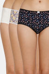 Marks & Spencer Medium Rise Three-Fourth Coverage Bikini Panty (Pack of 3) - Multicolor — thumbnail 1