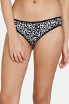 Marks & Spencer Low Rise Three-Fourth Coverage Bikini Panty - Black Mix — thumbnail 2