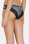Marks & Spencer Low Rise Three-Fourth Coverage Bikini Panty - Black Mix — thumbnail 3