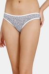 Marks & Spencer Low Rise Three-Fourth Coverage Bikini Panty - Black Mix — thumbnail 6