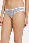 Marks & Spencer Low Rise Three-Fourth Coverage Bikini Panty - Black Mix — thumbnail 8