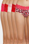 Marks & Spencer Medium Rise Three-Fourth Coverage Bikini Panty (Pack of 5) - Multicolor — thumbnail 1