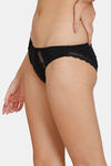 Marks & Spencer Low Rise Three-Fourth Coverage Bikini Panty - Black Mix — thumbnail 19