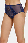 Marks & Spencer High Rise Three-Fourth Coverage Bikini Panty - Navy Mix — thumbnail 3