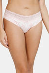 Marks & Spencer Medium Rise Half Coverage Thong - Pink — thumbnail 1