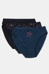 Marks & Spencer Low Rise Three-Fourth Coverage Hipster Panty (Pack of 3) - Multicolor — thumbnail 1