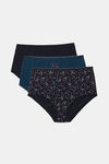 Marks & Spencer High Rise Full Coverage Hipster Panty (Pack of 3) - Multi — thumbnail 1