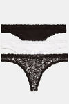 Marks & Spencer Low Rise Half Coverage Thong (Pack of 3) - Multicolor — thumbnail 1