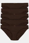 Marks & Spencer Low Rise Three-Fourth Coverage Bikini Panty (Pack of 5) - Multicolor — thumbnail 1