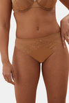 Marks & Spencer Medium Rise Three-Fourth Coverage Bikini Panty - Rich Amber — thumbnail 1