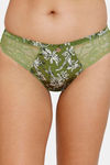 Marks & Spencer Low Rise Three-Fourth Coverage Bikini Panty - Green Mix — thumbnail 4
