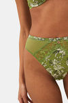 Marks & Spencer High Rise Half Coverage Bikini Panty - Green Mix — thumbnail 2