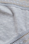 Marks & Spencer Medium Rise Thong Panty (Pack of 5) - Grey Mix     — thumbnail 4