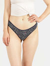 Marks & Spencer Low Rise Half Coverage Thong Panty (Pack of 5) - Navy Mix         — thumbnail 2
