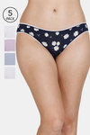 Marks & Spencer Low Rise Full Coverage Bikini Panty (Pack of 5) - Multicolor — thumbnail 1