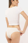 Marks & Spencer Low Rise Three-Fourth Coverage Thong Panty (Pack of 5) - Khaki Mix       — thumbnail 3