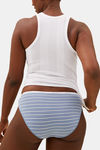 Marks & Spencer High Rise Full Coverage Hipster Panty (Pack of 5) - Blue Mix         — thumbnail 3