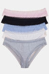Marks & Spencer Low Rise Half Coverage Thong (Pack of 5) - Multicolor — thumbnail 1