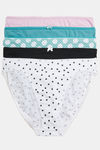 Marks & Spencer Medium Rise Full Coverage Hipster Panty (Pack of 5) - Multicolor — thumbnail 2