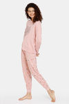 Marks & Spencer Pure Cotton Love Heart Pyjama Set - Pink Mix — thumbnail 2