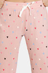 Marks & Spencer Pure Cotton Love Heart Pyjama Set - Pink Mix — thumbnail 6