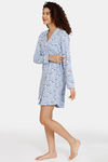 Marks & Spencer Snoopy Cotton Rich Nightshirt - Medium Blue — thumbnail 2