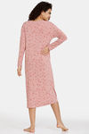 Marks & Spencer Star Print Long Viscose Nightdress - Antique Rose — thumbnail 3