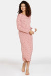 Marks & Spencer Star Print Long Viscose Nightdress - Antique Rose — thumbnail 4