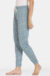 Marks & Spencer Cotton Spot Print Cuff Joggers - Petrol Mix — thumbnail 2