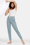 Marks & Spencer Cotton Spot Print Cuff Joggers - Petrol Mix — thumbnail 4