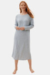 Marks & Spencer Polyester Mid Length Nightdress - Grey — thumbnail 1