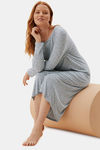 Marks & Spencer Polyester Mid Length Nightdress - Grey — thumbnail 3