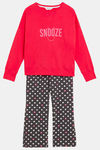 Marks & Spencer Cotton Pyjama Set - Pink Mix — thumbnail 4