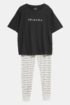 Marks & Spencer Cotton Pyajama Set - Black — thumbnail 4