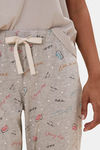 Marks & Spencer Cotton Sleep Pyajama - Grey Mix — thumbnail 4