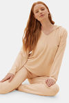 Marks & Spencer Polyester Pyjama - Caramel Mix — thumbnail 4