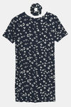 Marks & Spencer Polyester Short Length Nightdress - Navy Mix — thumbnail 6