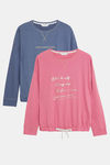 Marks & Spencer Cotton Sleep Top (Pack of 2) - Assorted — thumbnail 4