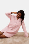 Marks & Spencer Cotton Sleep Shirt - Pink Mix — thumbnail 4