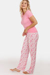 Marks & Spencer Cotton Sleep Pyjama - Pink Mix — thumbnail 3