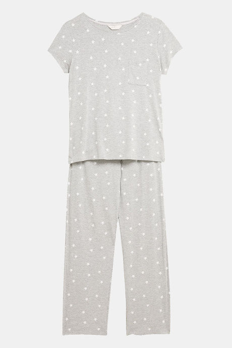 Marks & Spencer Viscose Lounge Top - Grey Mix — image 4