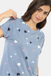 Marks & Spencer Lounge Top - Blue Mix — thumbnail 4