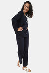 Marks & Spencer Viscose Lounge Top - Blue Navy — thumbnail 1