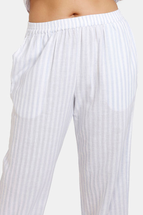 Marks & Spencer Cotton Pyjama Set - Blue Mix — image 6